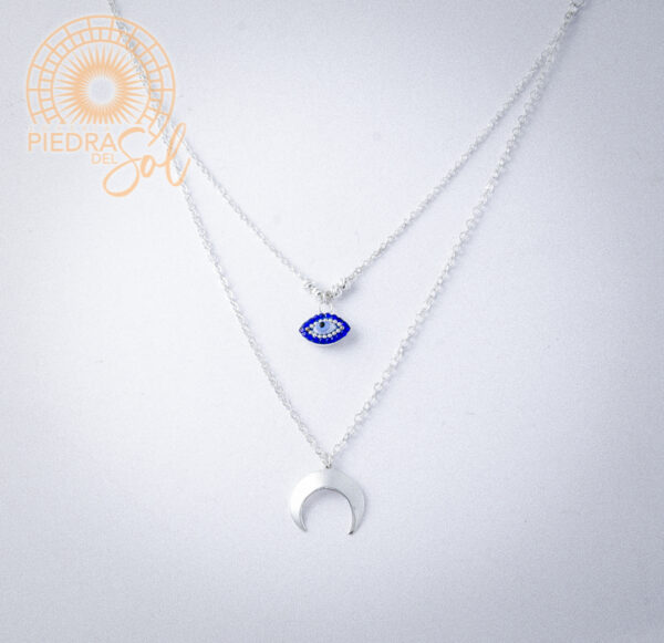 MEDIA LUNA MEDIA LUNA Y OJO TURCO Z AZUL